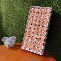 Boîte cadeau de 50 roses de savon réalistes écologiques à trois couches pour petite amie, remise de diplôme, décoration de la maison DIY