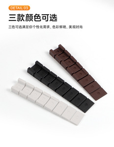 Plastic Trapezoidal Cabinet Foot <b>Pads</b> for Wardrobes-Durable Balancing & Leveling Furniture <b>Pads</b> - Product Image 2