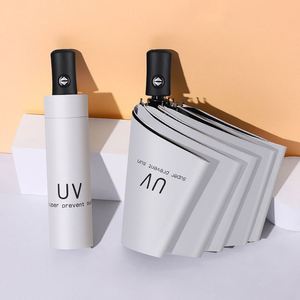 Parapluie de voyage promotionnel pliable automatique à 8 baleines, imperméable, anti-UV, personnalisable avec logo OEM, vente en gros d'usine - Product Image 1