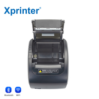 Impresora térmica de recibos Xprinter de alto rendimiento de 80mm, impresora de facturas con función de alarma de sonido y luz, color negro, a la moda