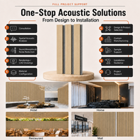 Panneau acoustique en bois WINEGO, NRC 0.85, panneau mural en MDF E0, 27 mm, isolation phonique, décoratif pour hôtel, maison, bureau