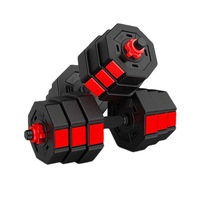 Ensemble d'haltères réglables CooSport Fitness 50 kg, durables, avec poids libres