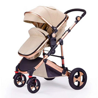 Poussette multifonction pliable 3 en 1 pour enfants, poussette combinée, poussette de voyage, poussette pour bébé avec siège auto