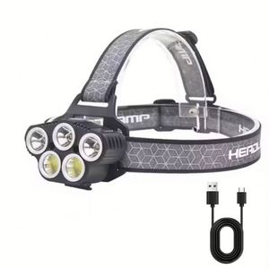 Wosen Chất lượng cao cảm ứng ABS cơ thể ánh sáng sáng COB chạy câu cá đêm USB sạc cắm trại Đèn pin Led Đèn Pha - Product Image 1