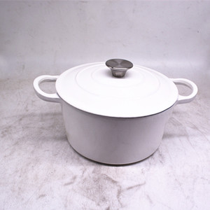 Ensemble <span class=keywords><strong>de</strong></span> casseroles en fonte émaillée antiadhésive colorée à prix <span class=keywords><strong>de</strong></span> gros, avec doubles poignées, forme adaptée au four, compatible gaz et induction, couvercle inclus - Product Image 6