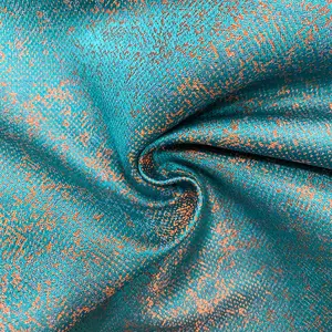 Desainer Gaya Amerika 3D Timbul Kopi Bunga Kain Brokat Jacquard untuk Gaun Mantel Tela Tecidos Stoflen Benang Tisue