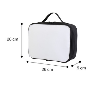 Sac à déjeuner personnalisé en sublimation, sac à déjeuner portable en polyester avec fermeture éclair pour étudiants et enfants - Product Image 1
