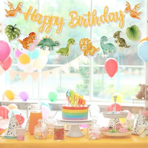 Bannière en papier suspendue pour fête d'<span class=keywords><strong>anniversaire</strong></span>, design personnalisé de dessins animés de sirènes, d'animaux de la jungle et de papillons, vente chaude de Nicro - Product Image 3