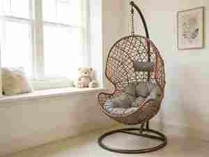 Fauteuil suspendu en <span class=keywords><strong>rotin</strong></span> à siège unique, best-seller, avec support en métal, <span class=keywords><strong>pour</strong></span> jardin, intérieur et extérieur, fauteuil œuf - Product Image 3