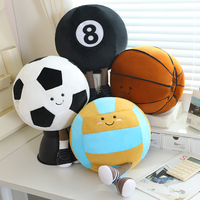 Nouveauté : chauffe-mains en peluche en forme de ballon de football, poupée en peluche, décoration d'intérieur, chauffe-mains en peluche réaliste en forme de ballon de basket