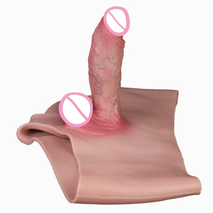 Pantalones de consolador huecos de silicona para hombres <span class=keywords><strong>trans</strong></span>, extensor de pene, funda para retrasar la eyaculación, funda para pene portátil para adultos mayores de 18 años - Product Image 3