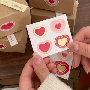 สติกเกอร์อะคริลิกรูปหัวใจรูปน้ำผึ้งและความหวานสำหรับตกแต่งเค้กวันวาเลนไทน์เทศกาลฉีซีฉลากปิดผนึก - Product Image 4