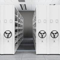 Système d'armoire de classement en vrac Bibliothèque Étagères compactes Étagères à livres de masse mobiles Étagère à livres en métal mobile