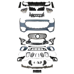 Kit carrosserie pour BENZ X253 C253 <span class=keywords><strong>GLC</strong></span> Normal 2020-<span class=keywords><strong>2022</strong></span>, style GLC63 AMG, diffuseur avant et arrière, accessoires pour pare-chocs - Product Image 1
