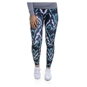 Leggings da donna a figura intera in bambù Yoga Design a Zig Zag S/M/L traspirante traspirante anti-umidità anallergico per Sport Fitness - Product Image 1