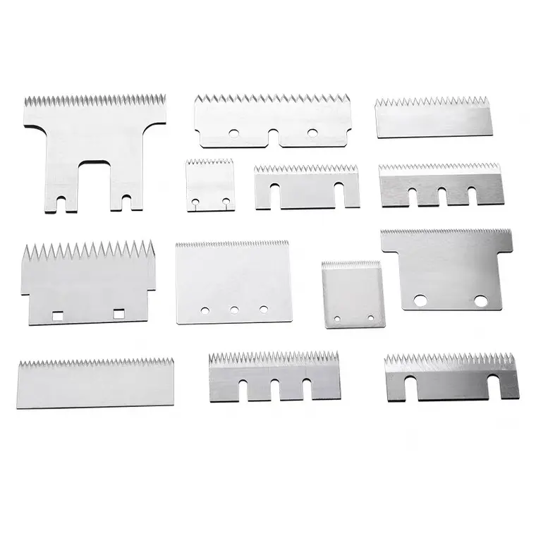 Customized high quality serrated blade special-shaped packaging machine serrated blade stainless steel high speed steel blade cu