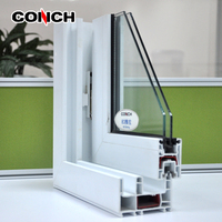 Profils en PVC pour fenêtre coulissante colorée avec isolation thermique insonorisante, conception anti-bruit