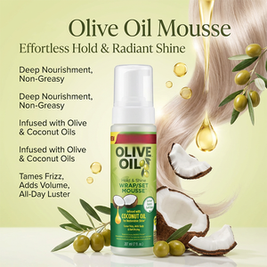 Mousse de Peinado de Calidad Profesional con Aceites Naturales para una Fijación Fuerte, Hipoalergénico, Alto Brillo y Control del Frizz, Unisex - Product Image 3