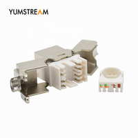 Sistem Kabel Jaringan Keystone Tanpa Alat Cat5e Cat 6 Cat6A Rj45 Cat6 Terlindung FTP Keystone Jack Tanpa Alat