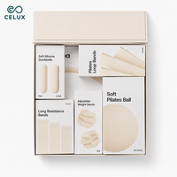 Kit de fitness personnalisé avec logo : ballon de yoga, anneau de Pilates, poids de cheville en silicone, bande de résistance, accessoires Pilates