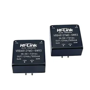 Hi-Link VRB4812YMD-6WR3 Intelligent 6W 48V Input DCDC Isolated Converter 12V 0.5A Output Step Down Power Supply Module Household