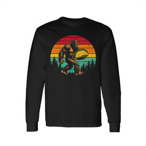 T-shirt à manches longues Sasquatch Taco Lover, nourriture mexicaine, Cinco De Mayo - Product Image 2