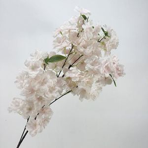 Z-0012 Branche de <span class=keywords><strong>cerisier</strong></span> artificielle blanche, <span class=keywords><strong>rose</strong></span> et jaune, magnifique <span class=keywords><strong>cerisier</strong></span> en soie pour la fête des mères et la remise des diplômes - Product Image 6