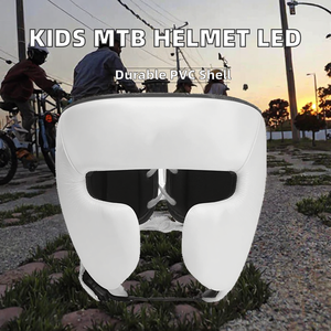 Casques de vélo VTT en PVC pour filles et garçons, protection de sécurité, casque de vélo pour enfants détachable avec lumière LED - Product Image 2