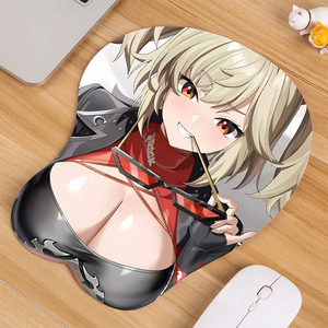 <span class=keywords><strong>Tapis</strong></span> <span class=keywords><strong>de</strong></span> <span class=keywords><strong>souris</strong></span> personnalisé avec coussinet <span class=keywords><strong>de</strong></span> poignet, motif dessin animé couleur sublimée, fille sexy aux gros seins, style anime, en stock - Product Image 2