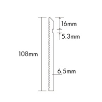 S108-A, RAITTO 4.25 ''Accessoires de revêtement de sol moulure de plinthe en vinyle PVC Base murale
