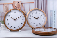 Jam Dinding Kayu Pinus Buatan Tangan Dial Kosong Dekorasi Minimalis Modern Jam Dinding Kayu Sublimasi
