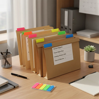 Notes autocollantes personnalisées auto-adhésives fluorescentes pour animaux de compagnie N Times Student Creative Instruction Marker Memo Sticker Color