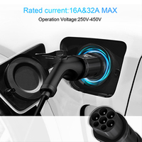 Adaptateur EV Type 2 vers GBT, norme européenne 32A, adaptateur de charge EV pour véhicules électriques Type 1, adaptateur EV