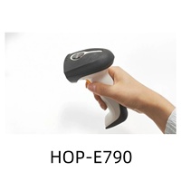 Lecteur de codes-barres 2D sans fil CMOS avec interface USB, produits en stock, lecteur de codes efficace, noir/orange, garantie 1 an