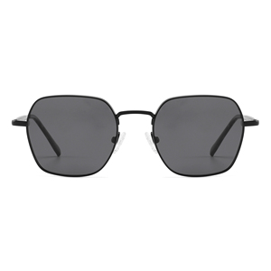 Gafas de Sol Cuadradas de Metal con Montura Completa Negra, Protección UV400, Unisex, Estilo Adulto - Product Image 5