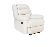Canapé d'hôtel convertible moderne haut de gamme en cuir synthétique blanc, fauteuil d'appoint à accoudoirs en bouclette, style transitionnel d'angle
