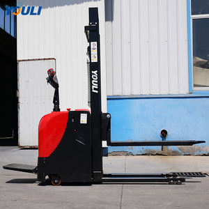 YOULI 1,5 T remoto mini elevador eléctrico apilador carretilla elevadora completamente eléctrica portátil autocarga apilador - Product Image 3