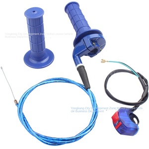 Câble d'accélérateur avant en plastique bleu 50-250CC avec interrupteur d'arrêt pour VTT tout-terrain à quatre roues et systèmes de carrosserie de moto - Product Image 3
