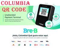 Terminal de paiement QR Bre-B Tri20 NFC Dynamic QR pour machines Pulse et MDB en Colombie