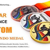Fabricant de médailles sportives en métal pour marathon, basket-ball, karaté, football, taekwondo, médailles personnalisées avec logo
