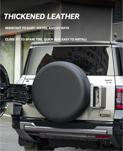 2025 accessoires extérieurs tout-terrain porte arrière monté couverture <span class=keywords><strong>de</strong></span> Protection <span class=keywords><strong>de</strong></span> <span class=keywords><strong>roue</strong></span> <span class=keywords><strong>de</strong></span> <span class=keywords><strong>secours</strong></span> en cuir couverture <span class=keywords><strong>de</strong></span> pneu <span class=keywords><strong>de</strong></span> <span class=keywords><strong>secours</strong></span> pour BYD Leopard 8 - Product Image 6