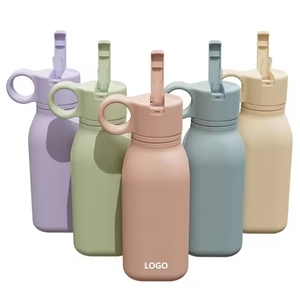 Tasse à eau en silicone pour bébé, qualité alimentaire, sans BPA, écologique, avec paille, pour tout-petits et enfants, idéale pour les repas et les boissons des nourrissons – Vente directe usine - Product Image 3