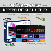 TV Hotel PAL Layar Lebar 19-inci Full HD HDTV LED Backlight Antarmuka LAN Kontrol Suara Cerdas Kabinet Hitam Penawaran Terbatas