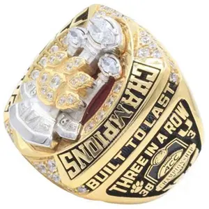 2017 Mens Custom Clemson Tigers Football Championship แหวน World Championship แหวนกีฬาเครื่องประดับ
