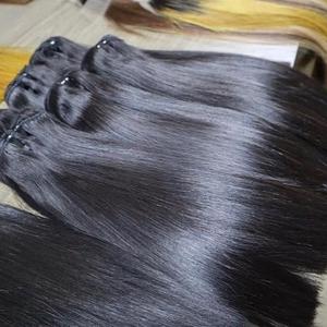 Vente en gros d'un donneur de cheveux humains vietnamiens bruts à cuticule alignée faisceaux de cheveux humains vietnamiens bruts à double tirage - Product Image 1