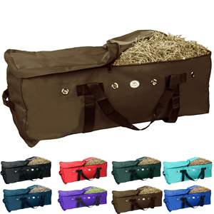 Free sample Custom Wheeled Horse Hay Storage Carry <b>Bags</b> Heavy Duty Durable Waterproof Rolling Hay Bale <b>Bag</b> <b>with</b> <b>Wheels</b> - Product Image 3