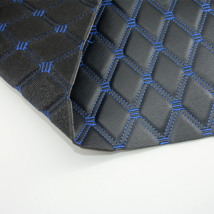 Tapis de sol de voiture personnalisés en cuir <span class=keywords><strong>synthétique</strong></span> PVC matelassé brodé, multicolores, imperméables, résistants à l'abrasion, avec support en <span class=keywords><strong>mousse</strong></span> - Product Image 4