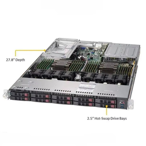 Servidor en Rack SYS-1029U-TR4T con Procesadores Xeon Epyc y AMD Epyc, Memoria de 32GB, 16GB y 64GB, Servidor Informático de Amplia Aplicación - Product Image 1