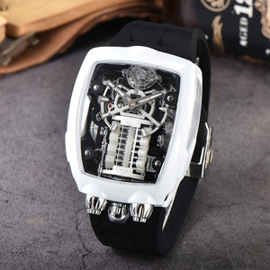 นาฬิกาข้อมือผู้ชาย Jacob ดีไซน์คลาสสิกหรูหราทันสมัย ระบบจักรกล พร้อมฟังก์ชั่นสำรองพลังงาน หน้าปัดกระจก ตัวชี้แบบเข็ม สายไนลอน กันน้ำ 5BAR สไตล์ฮิปฮอป - Product Image 6