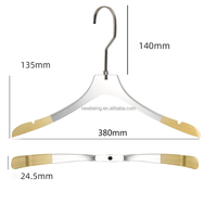 Percha crylic para ropa, soporte de ropa dedicado con cristal transparente, clip de alta gama con logotipo